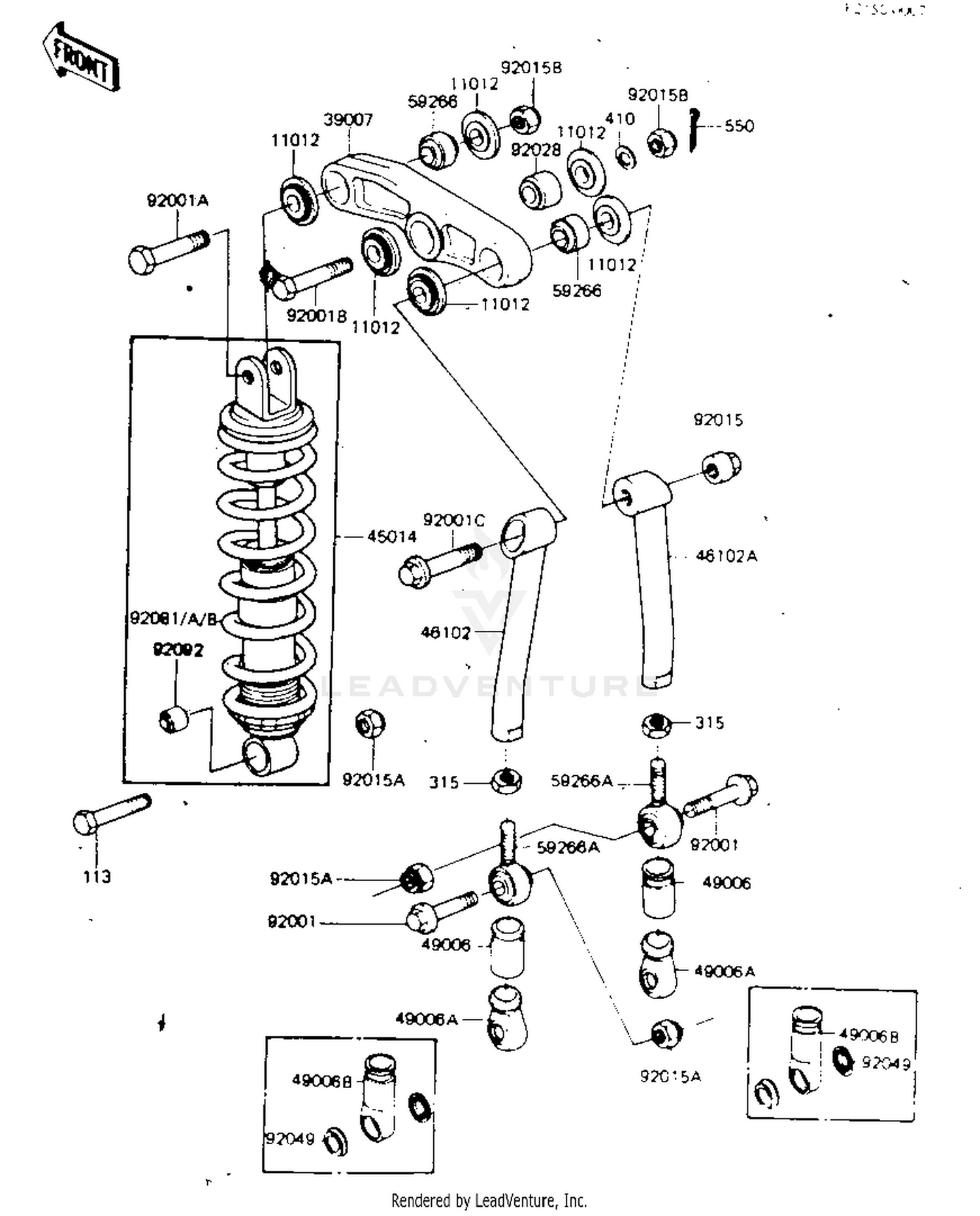 REAR SUSPENSION/SHOCK ABSORBER ('81-'82