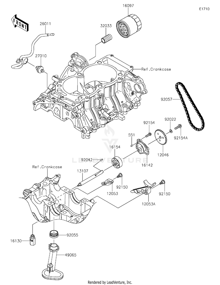 Oil Pump/Oil Filter Schematic