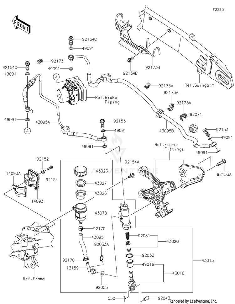 Rear Master Cylinder Schematic