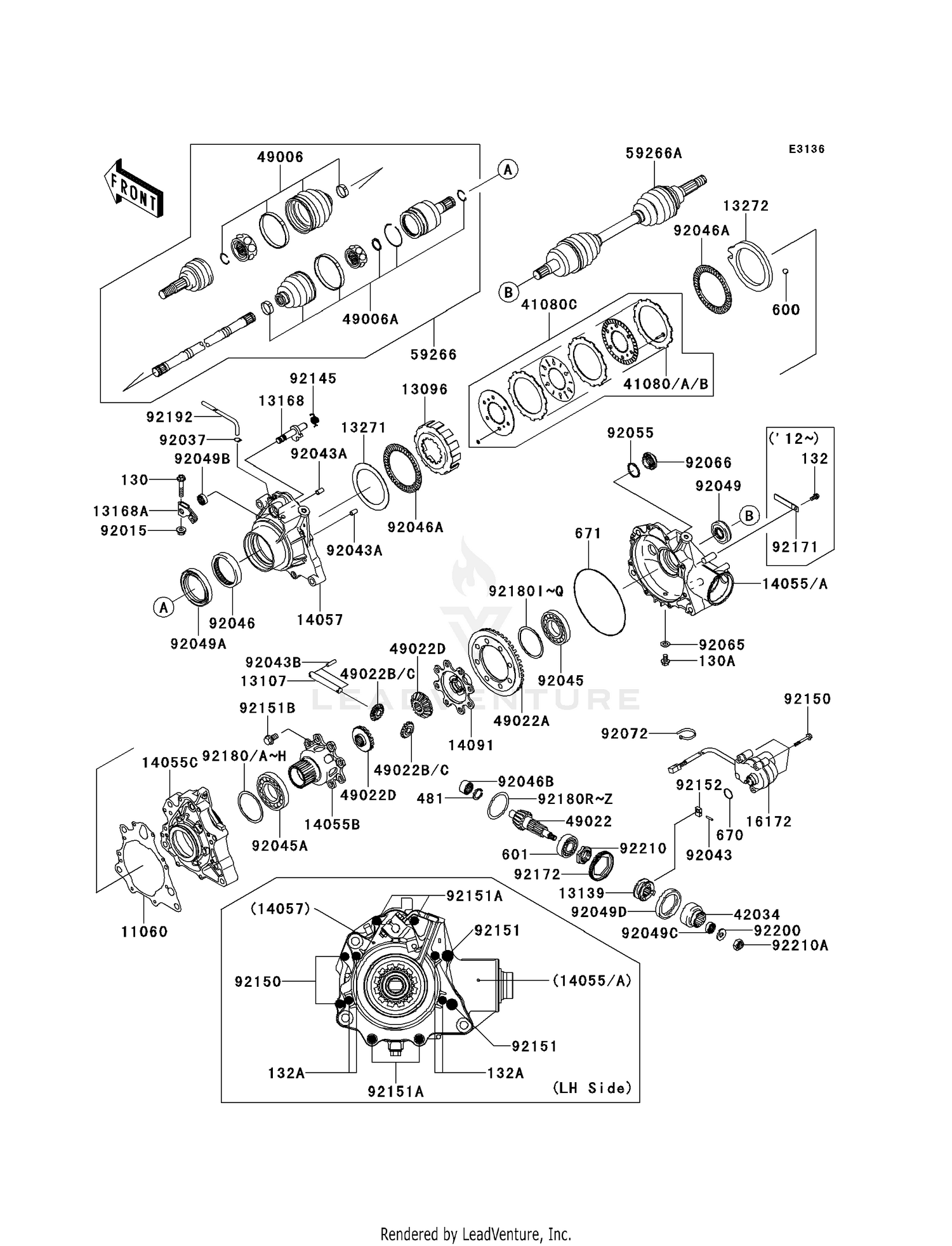 DRIVE SHAFT-FRONT