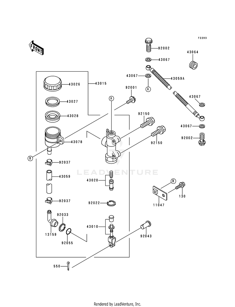 Rear Master Cylinder Schematic