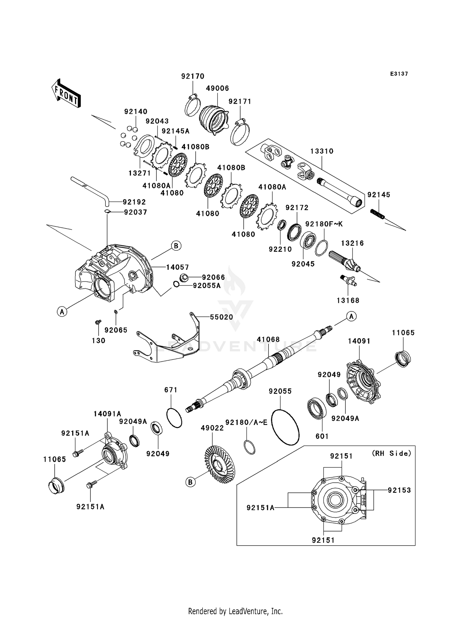 DRIVE SHAFT-REAR
