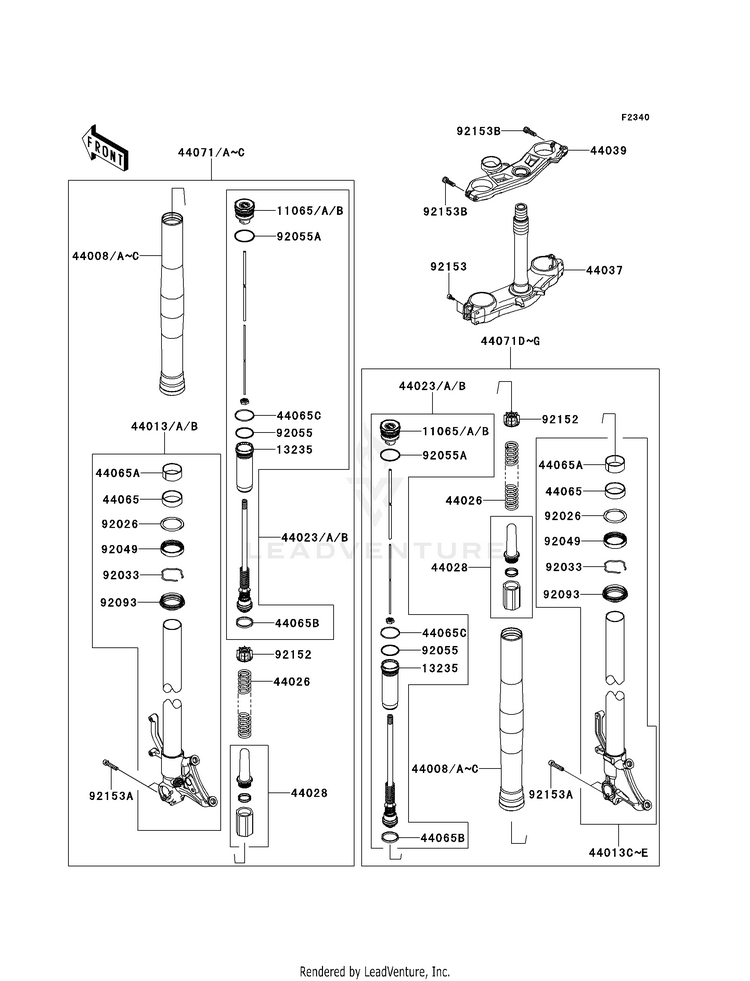 Front Fork Schematic