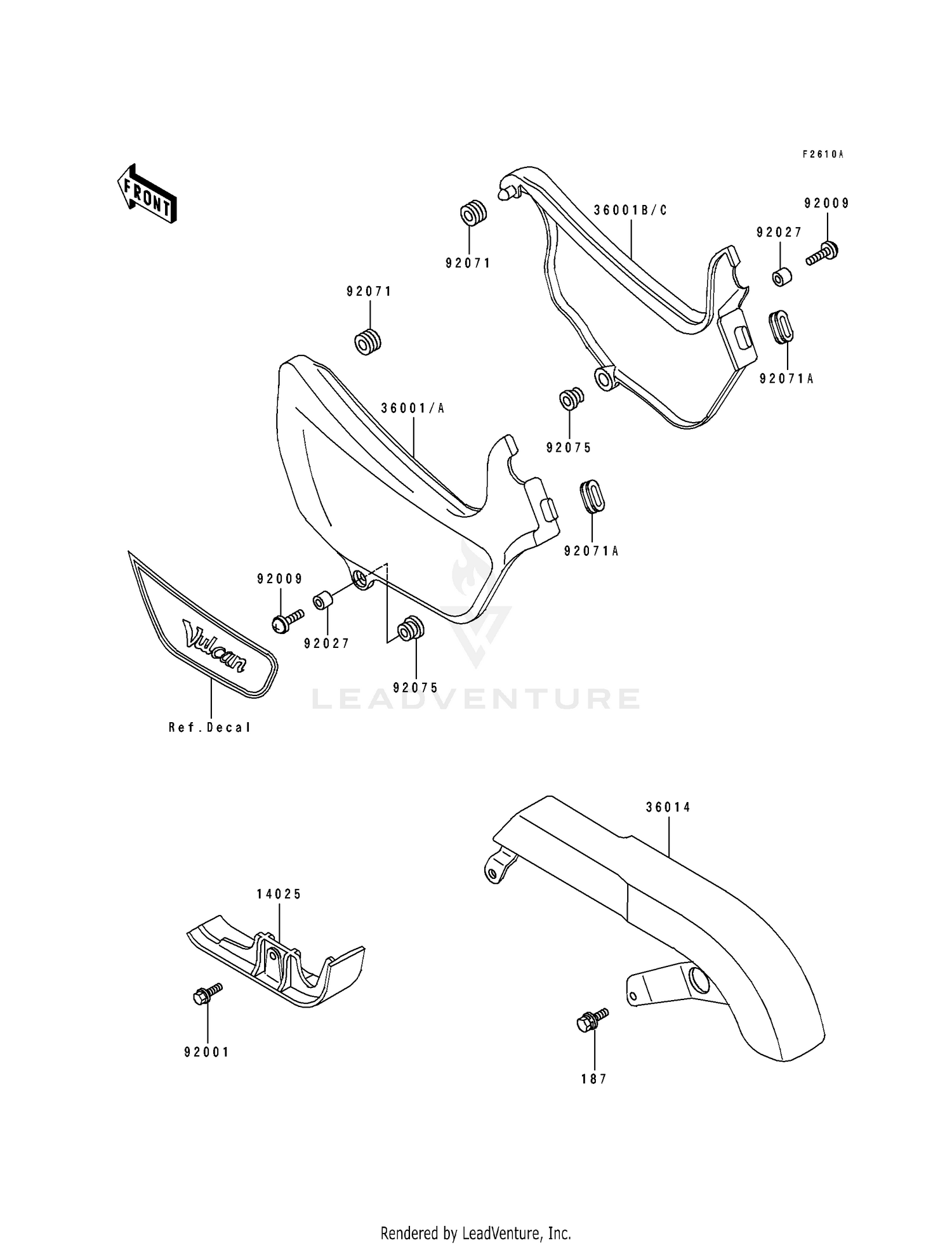 SIDE COVERS/CHAIN COVER (EN500-A7)