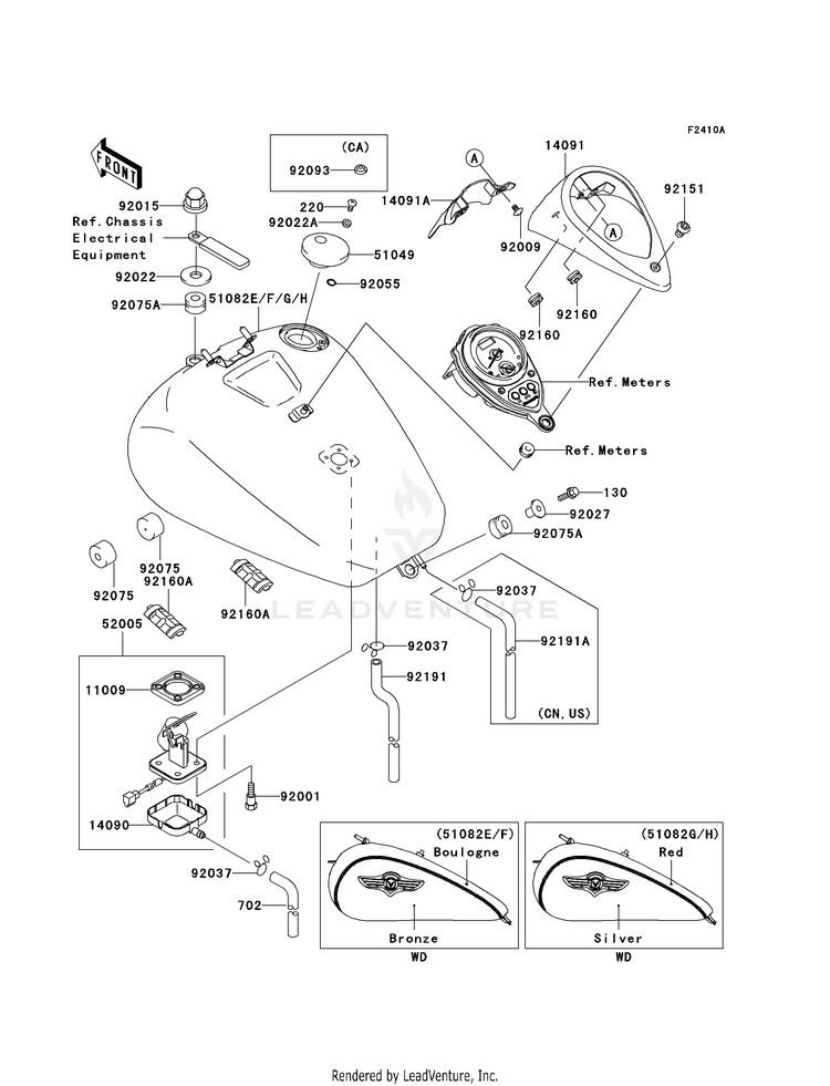 Fuel Tank (Vn1500-N3) Schematic