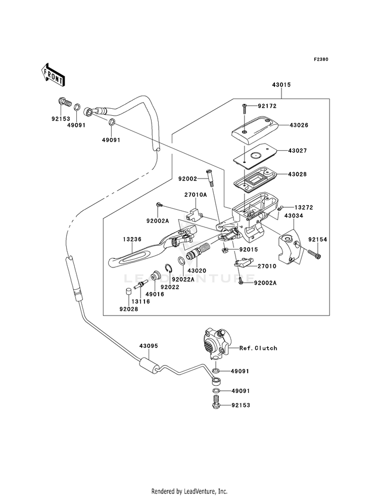 Clutch Master Cylinder Schematic