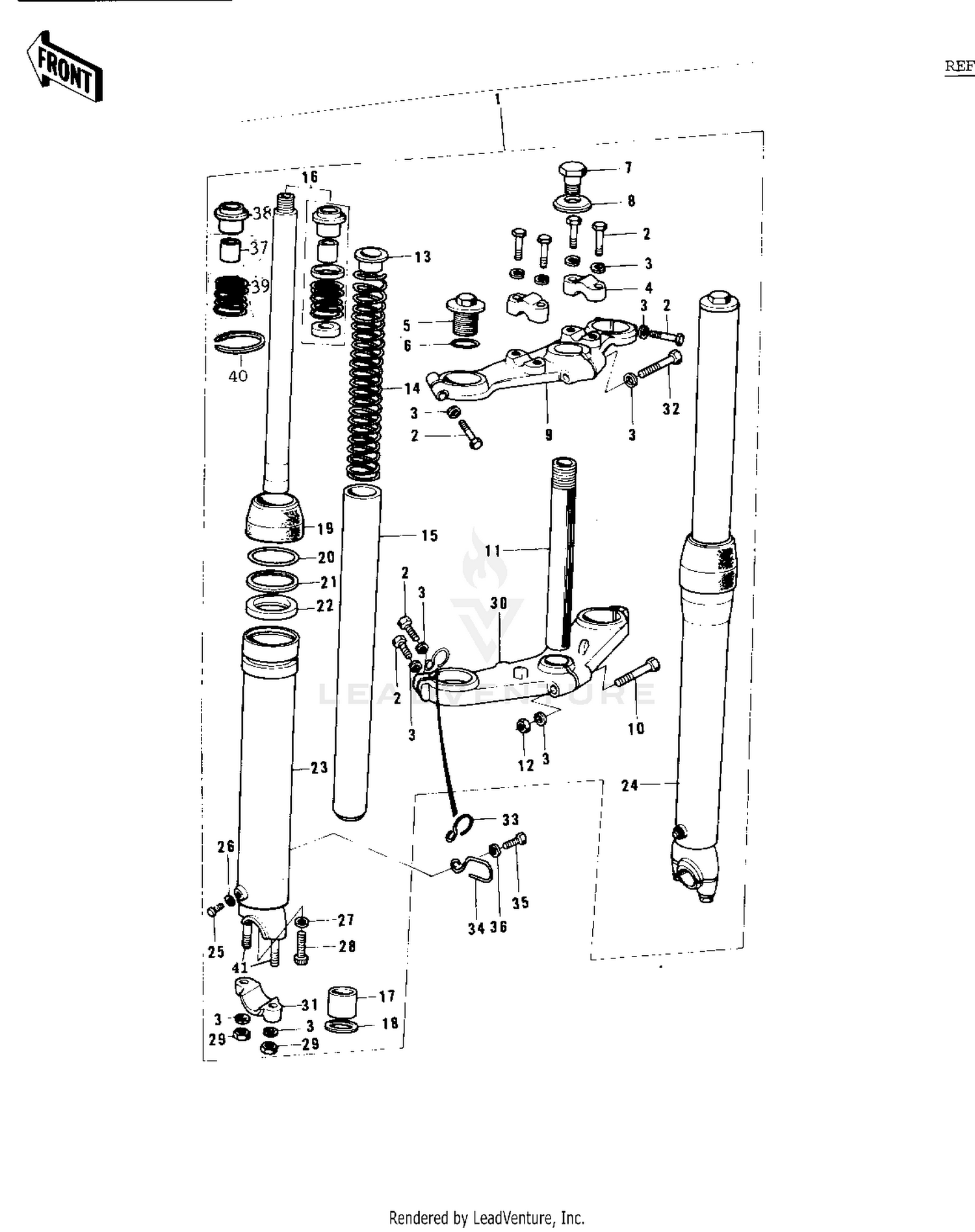 FRONT FORK (KX250-A/A3)