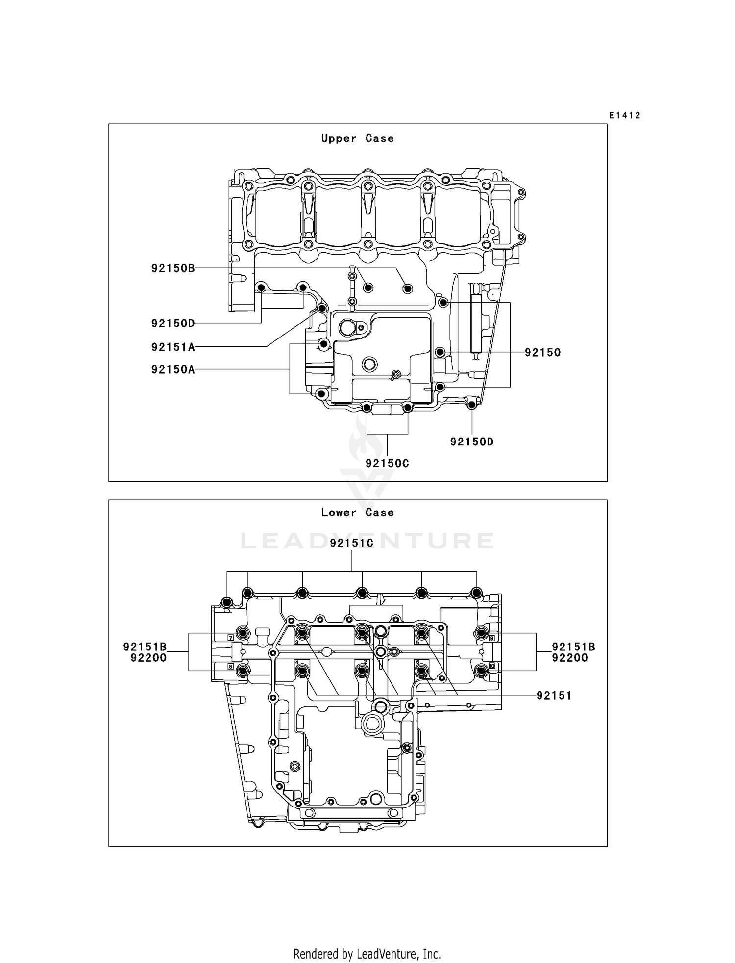 CRANKCASE BOLT PATTERN
