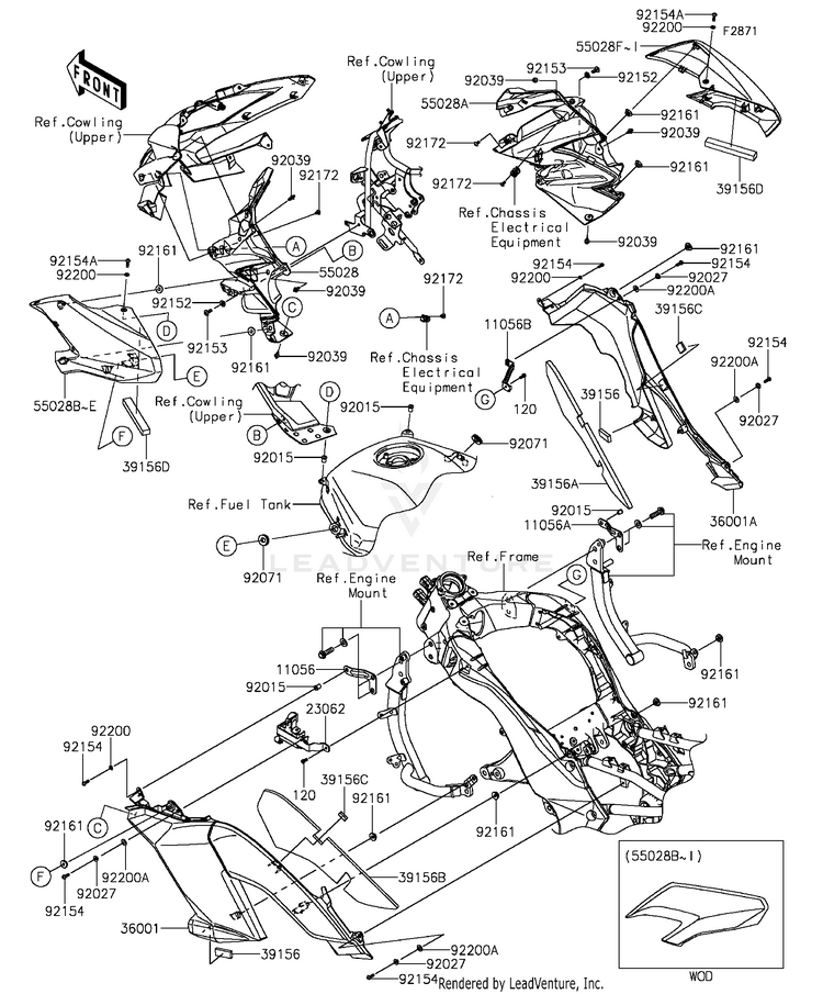 Cowling(Center) Schematic