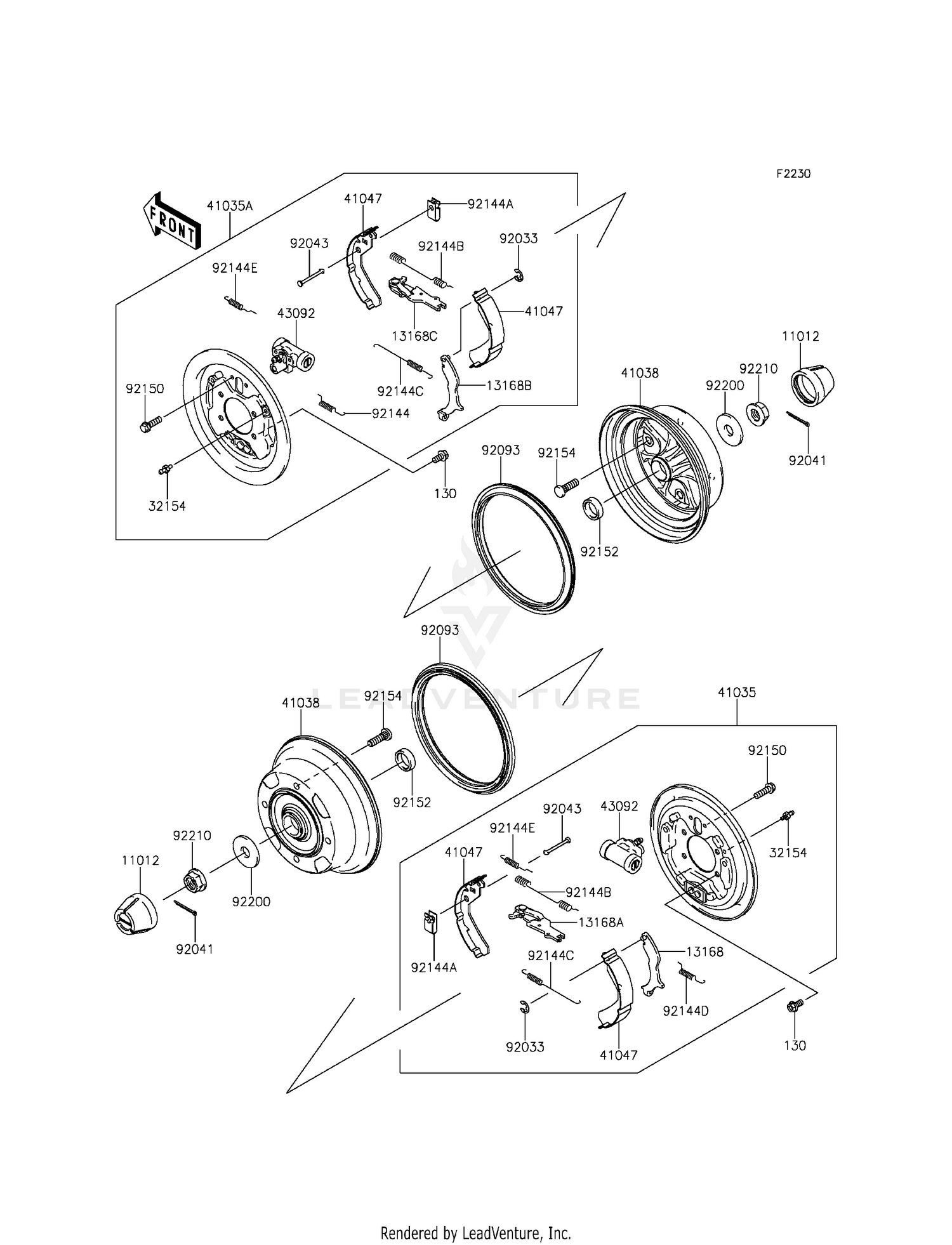 FRONT HUBS/BRAKES