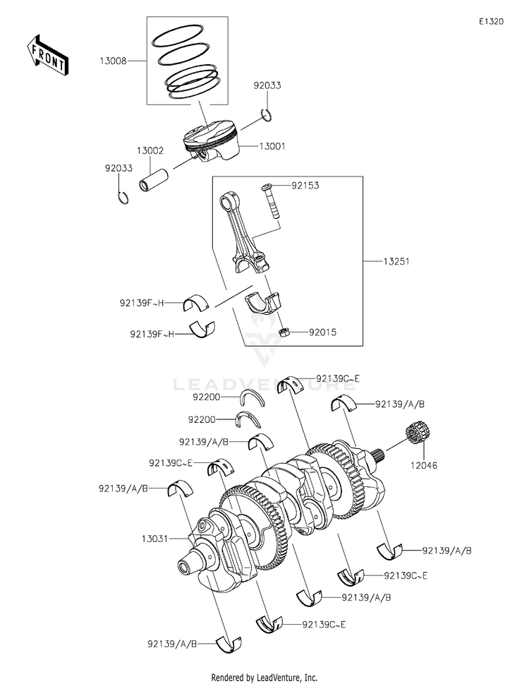 Crankshaft/Piston(S) Schematic
