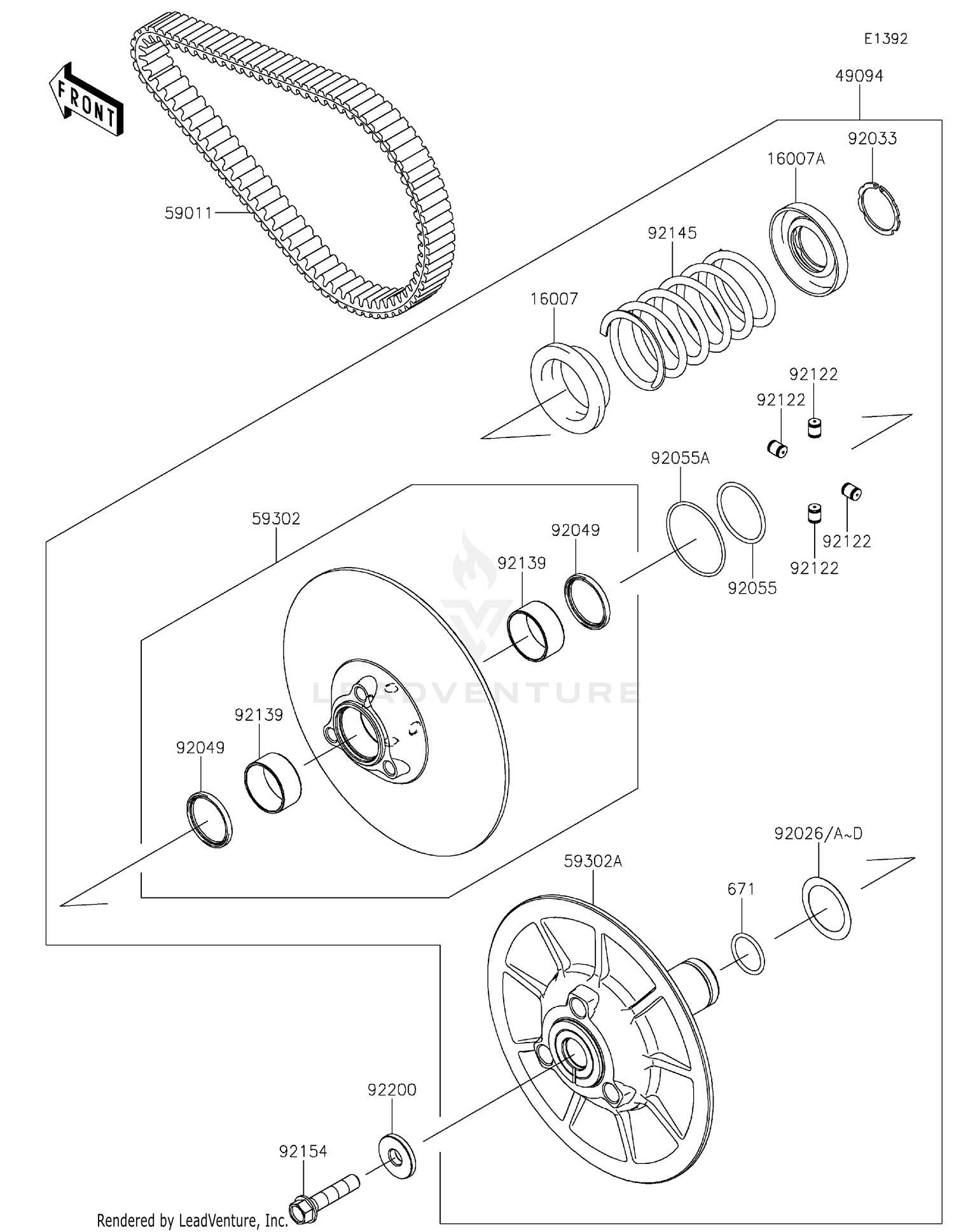 Driven Converter/Drive Belt