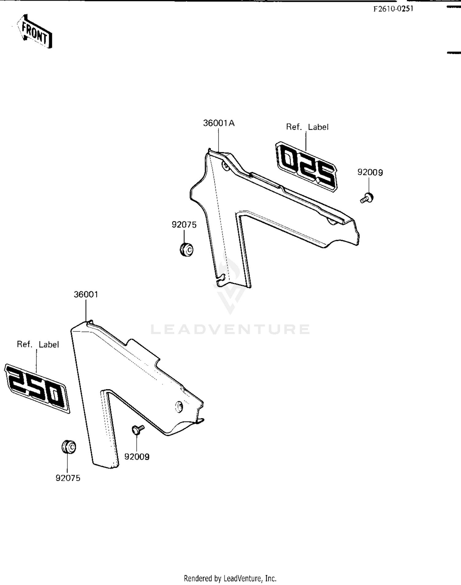 SIDE COVERS ('84 KX250-C2)