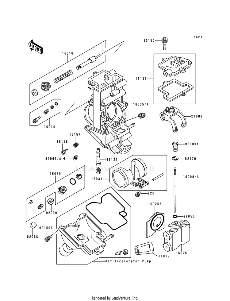 Carburetor Parts Schematic