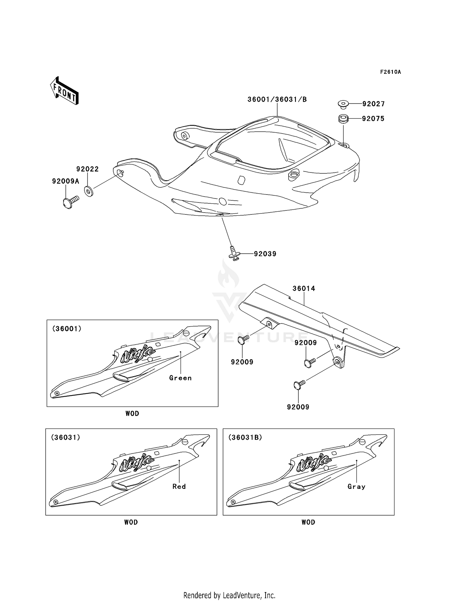 SIDE COVERS/CHAIN COVER (ZX900-E2)