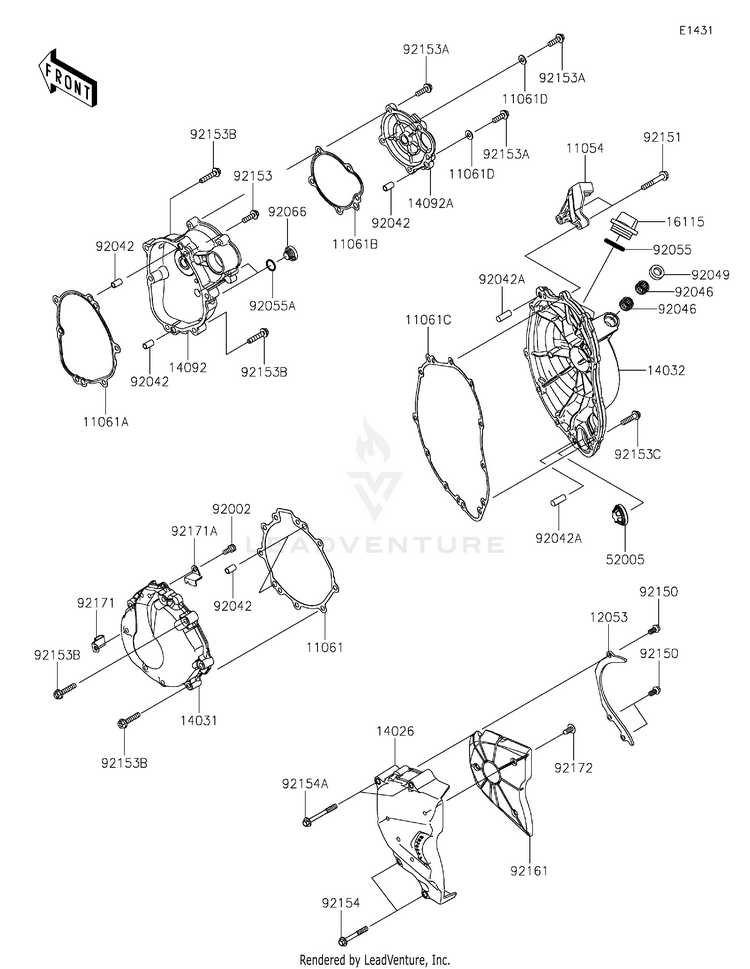 Engine Cover(S) Schematic