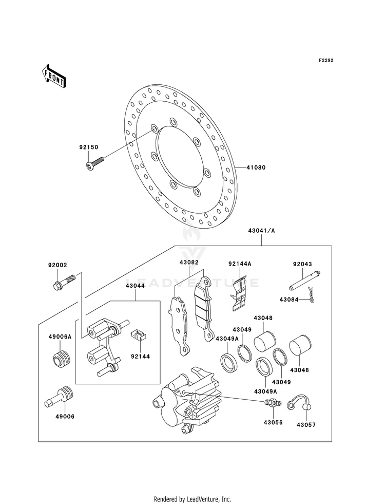 Front Brake (R1-R3) Schematic