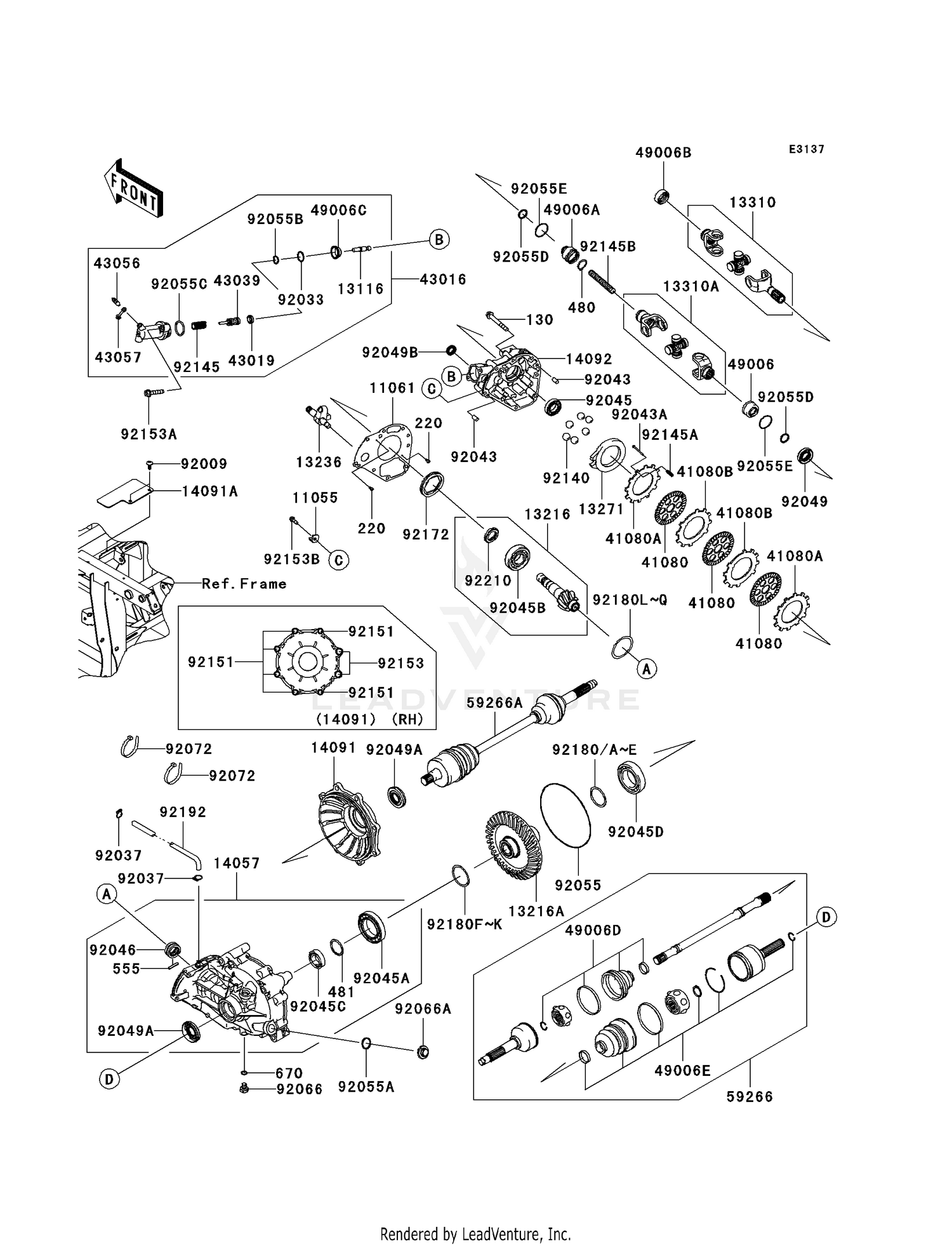 DRIVE SHAFT-REAR