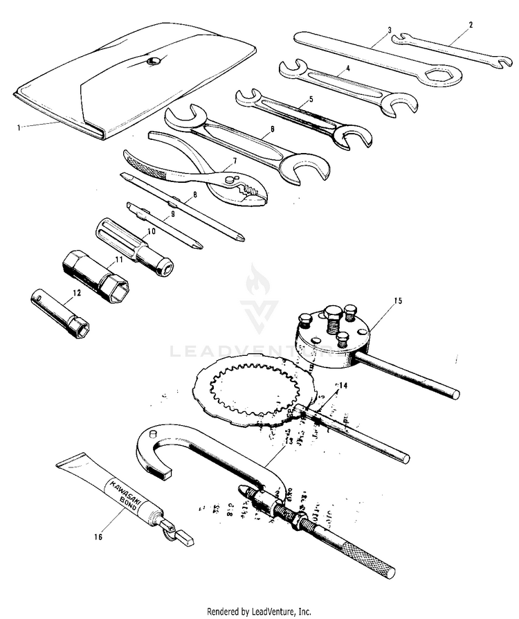 Owner Tools/Special Service Tools ('72-' Schematic