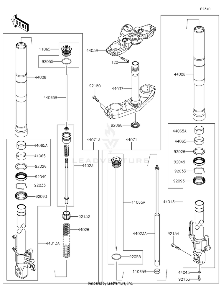Front Fork Schematic
