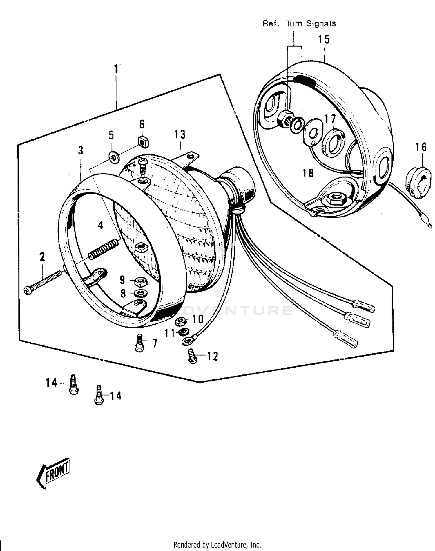 HEADLIGHT ('74-'75 S3/S3-A)