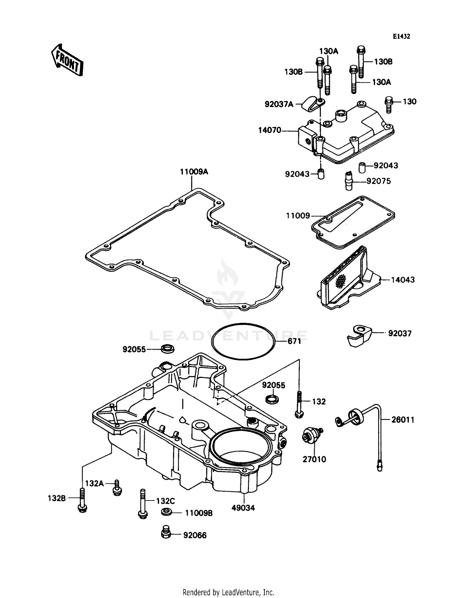 BREATHER COVER/OIL PAN