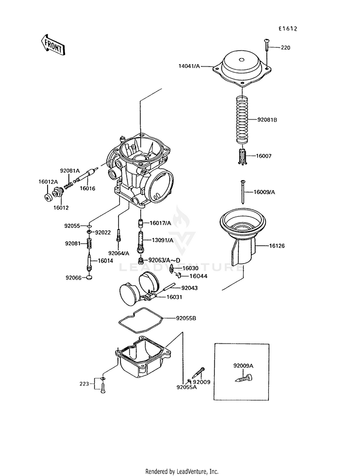Carburetor Parts Schematic