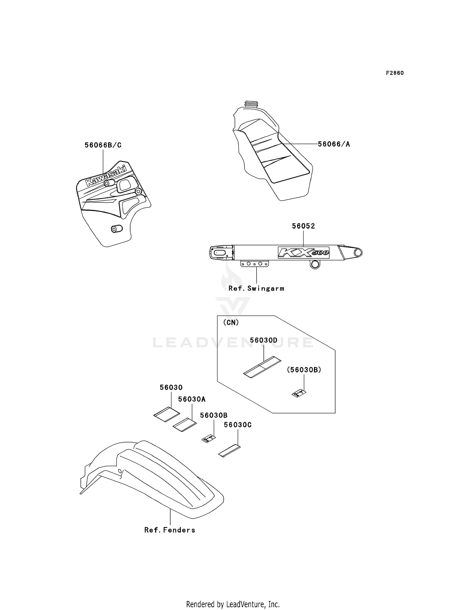 LABELS (KX500-E15)