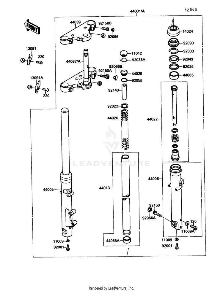 Front Fork Schematic