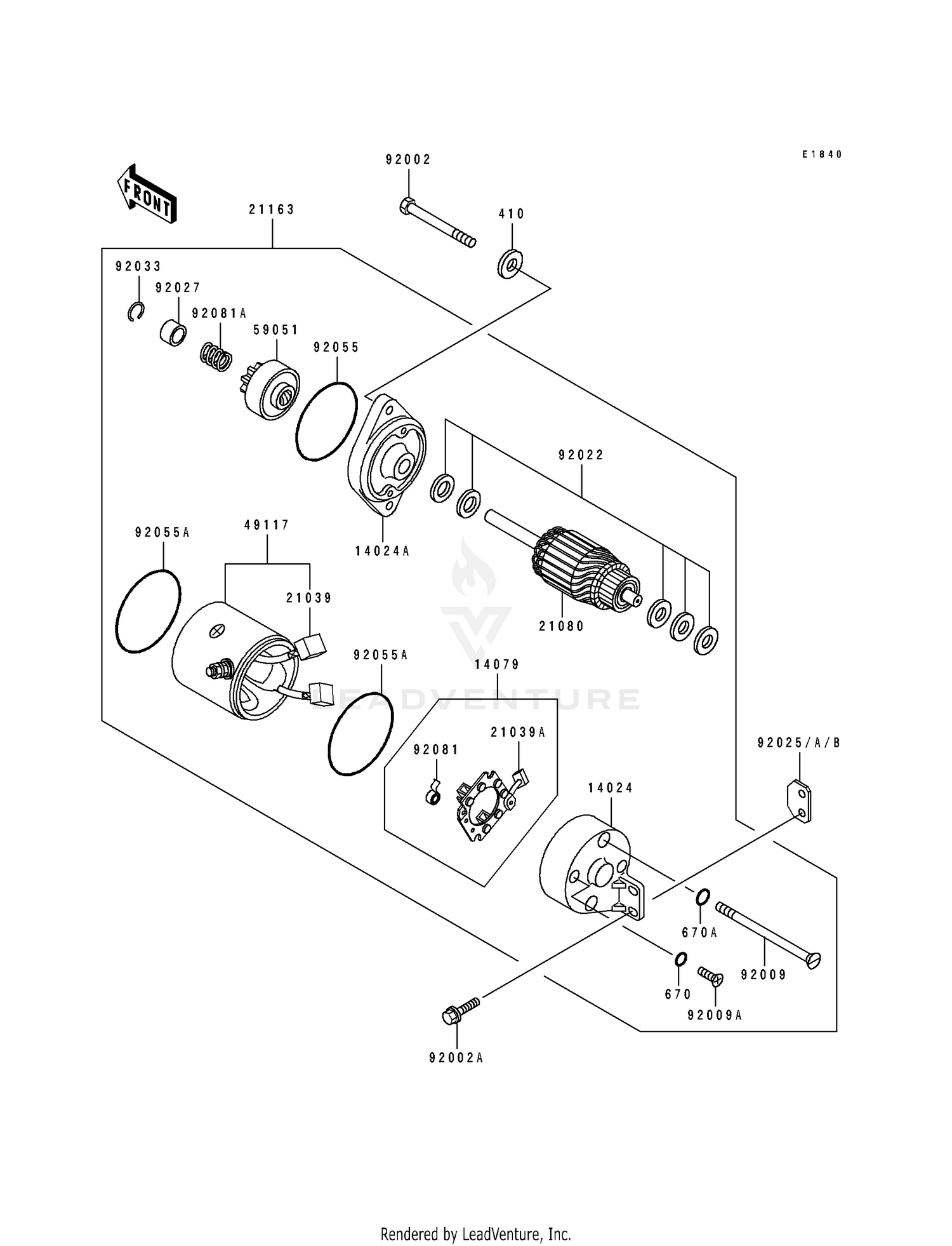 STARTER MOTOR (TC440B-039909&NAMI.054870)