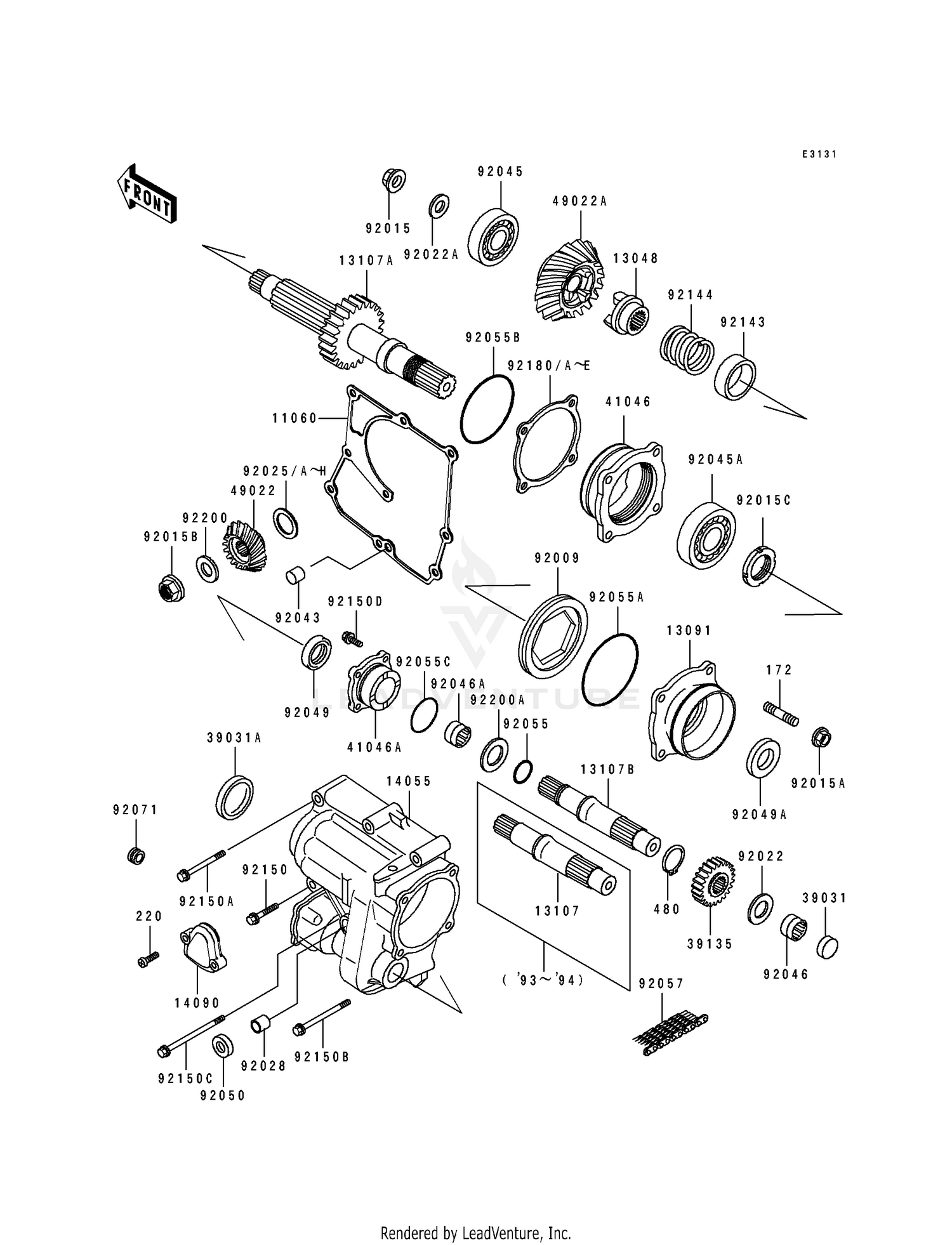 FRONT BEVEL GEAR