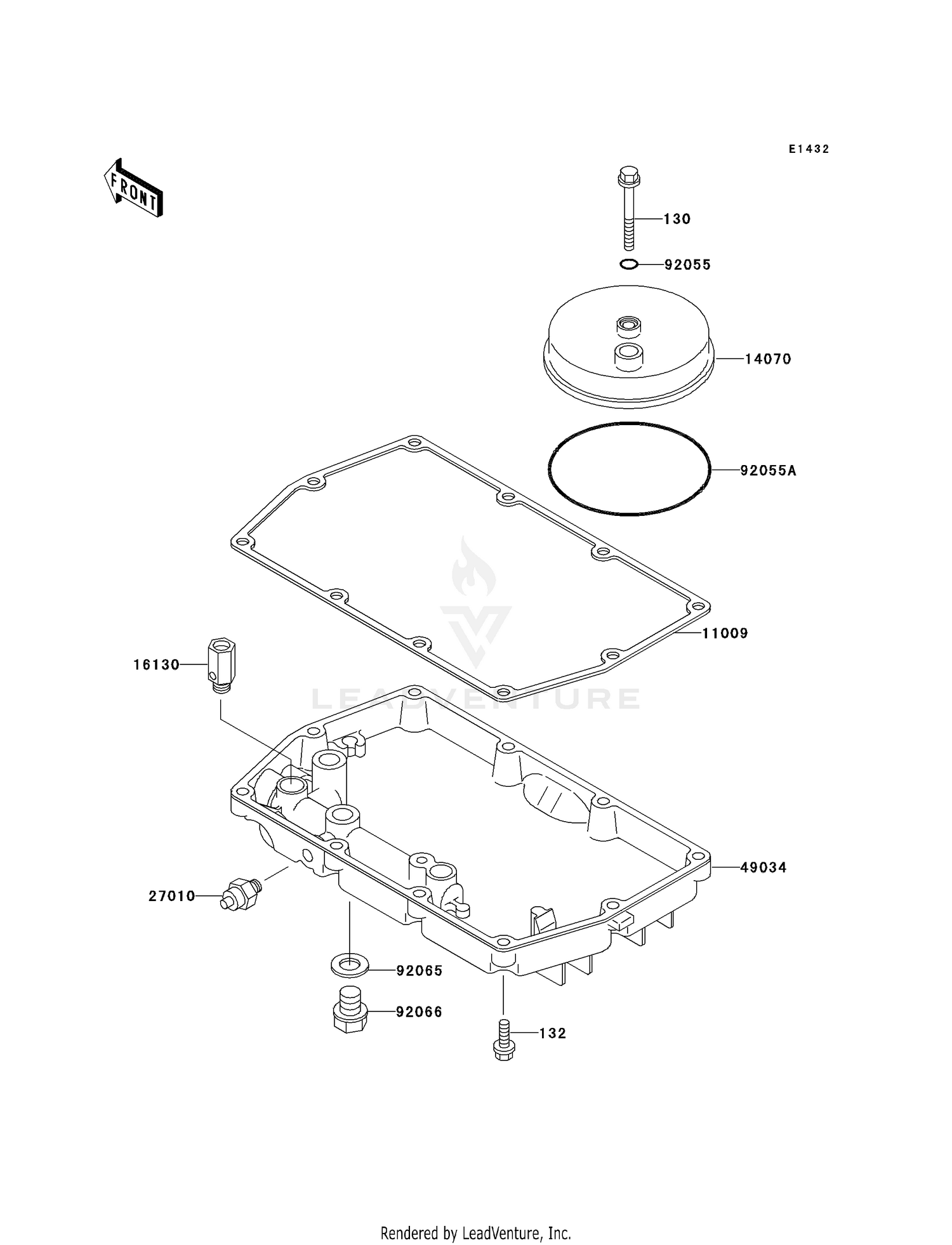 BREATHER COVER/OIL PAN