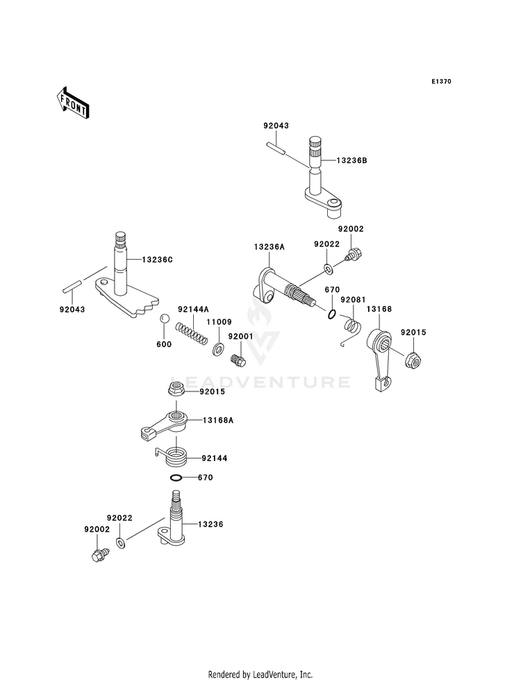 Gear Change Mechanism Schematic
