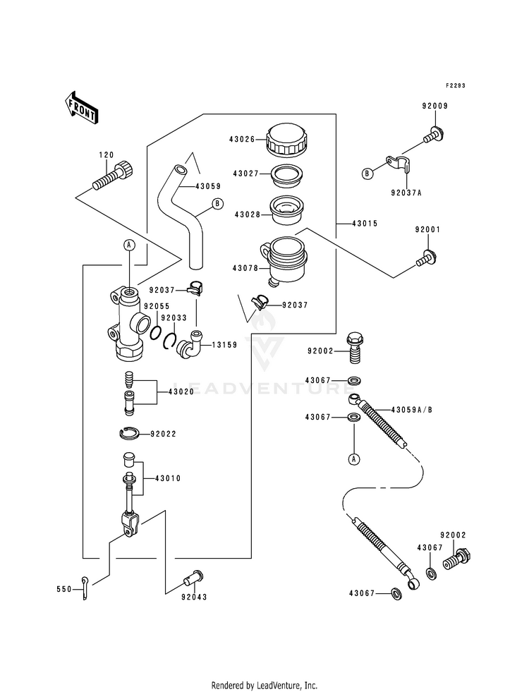 Rear Master Cylinder Schematic