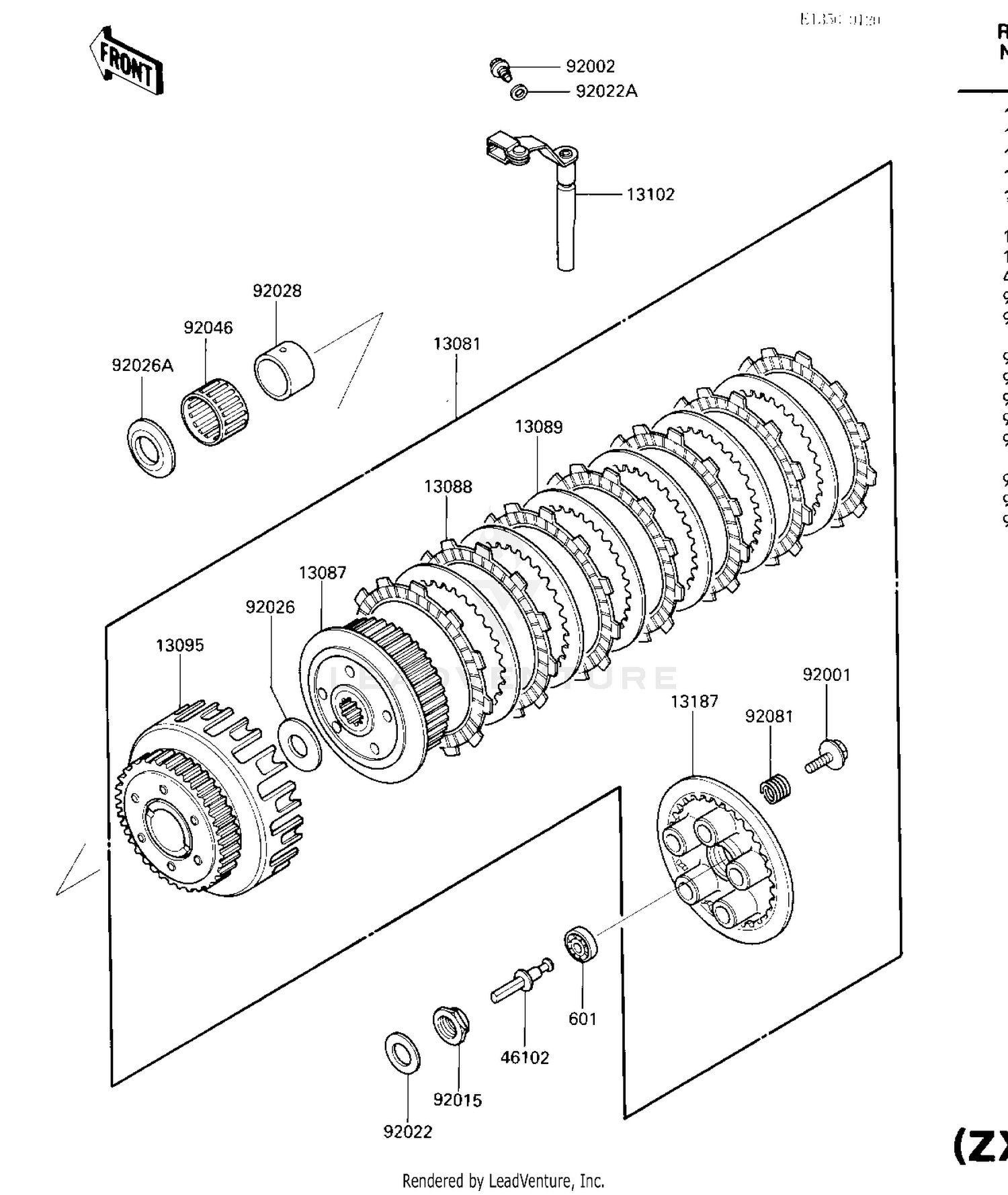 CLUTCH (ZX600AE046301-051066)
