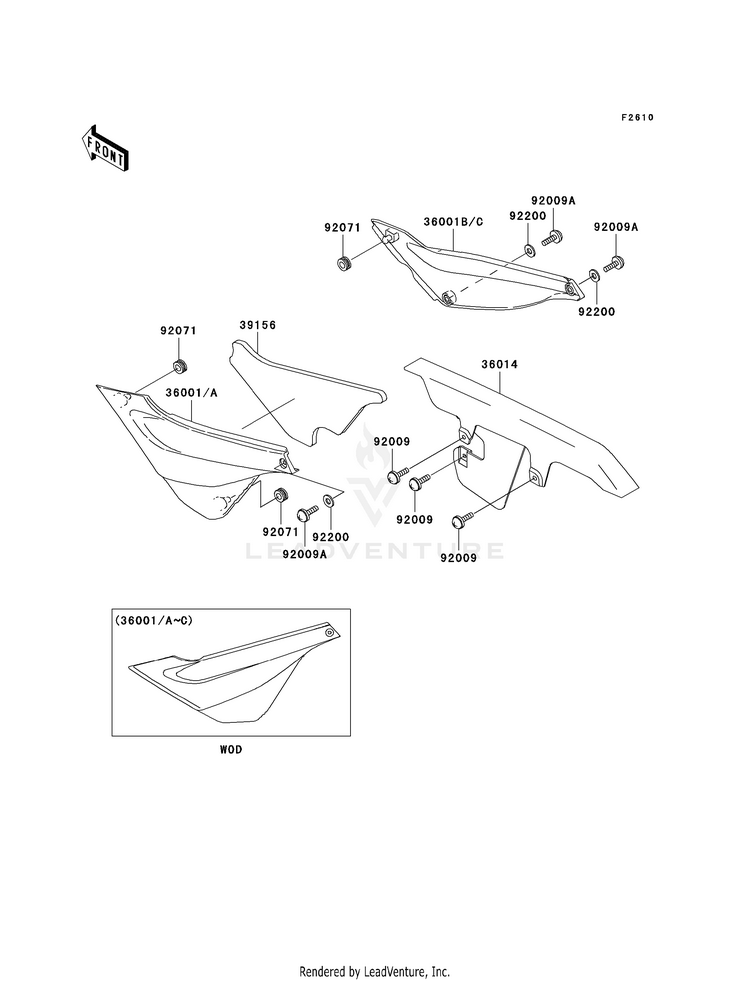 Side Covers/Chain Cover Schematic