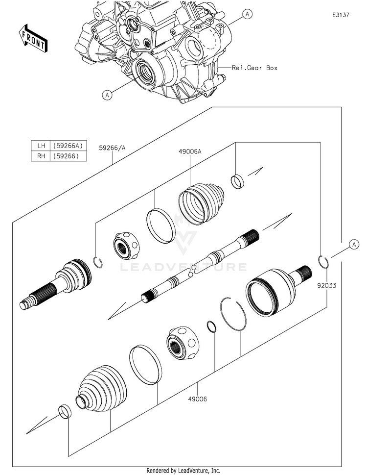 Drive Shaft-Rear Schematic