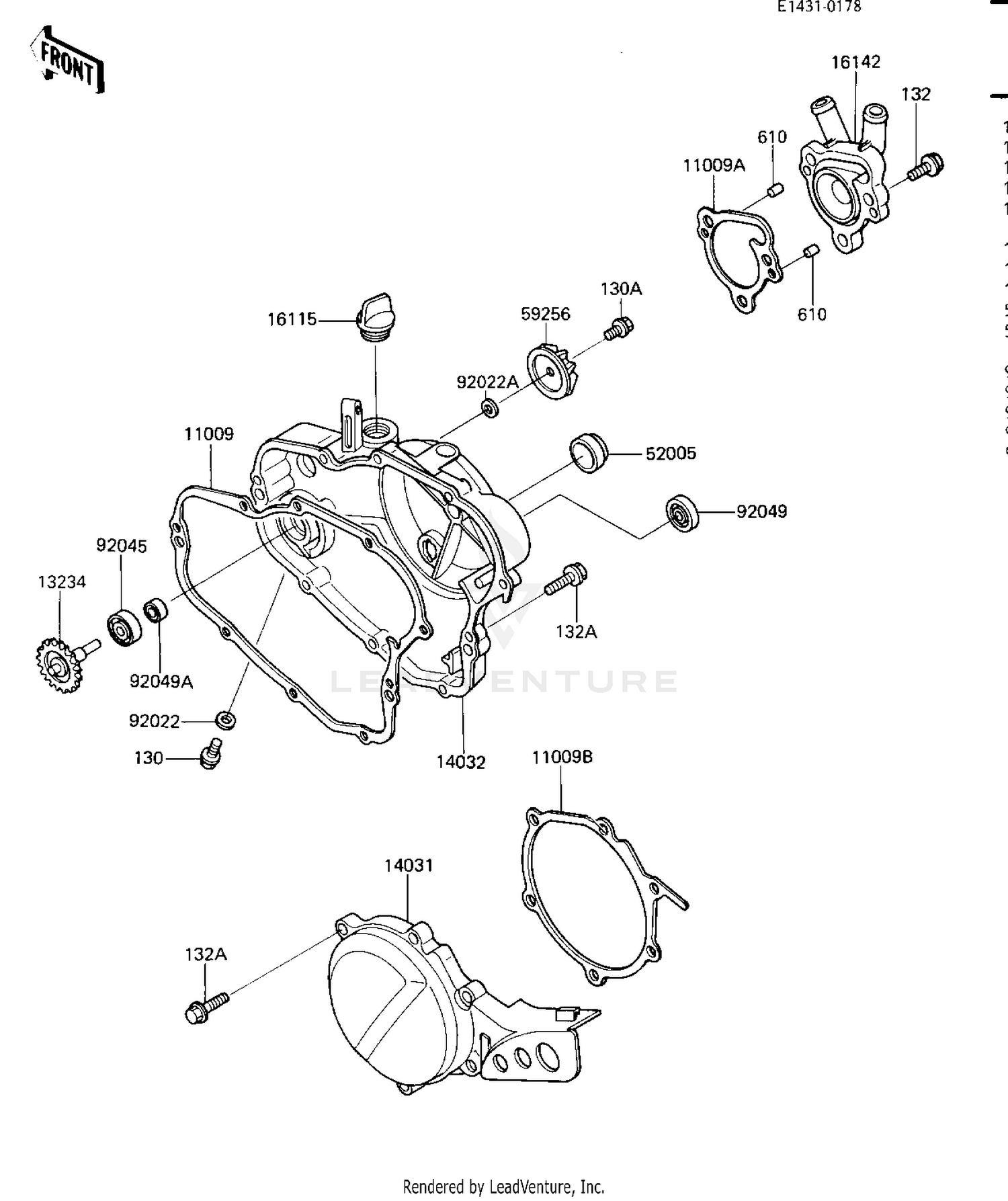 ENGINE COVERS/WATER PUMP