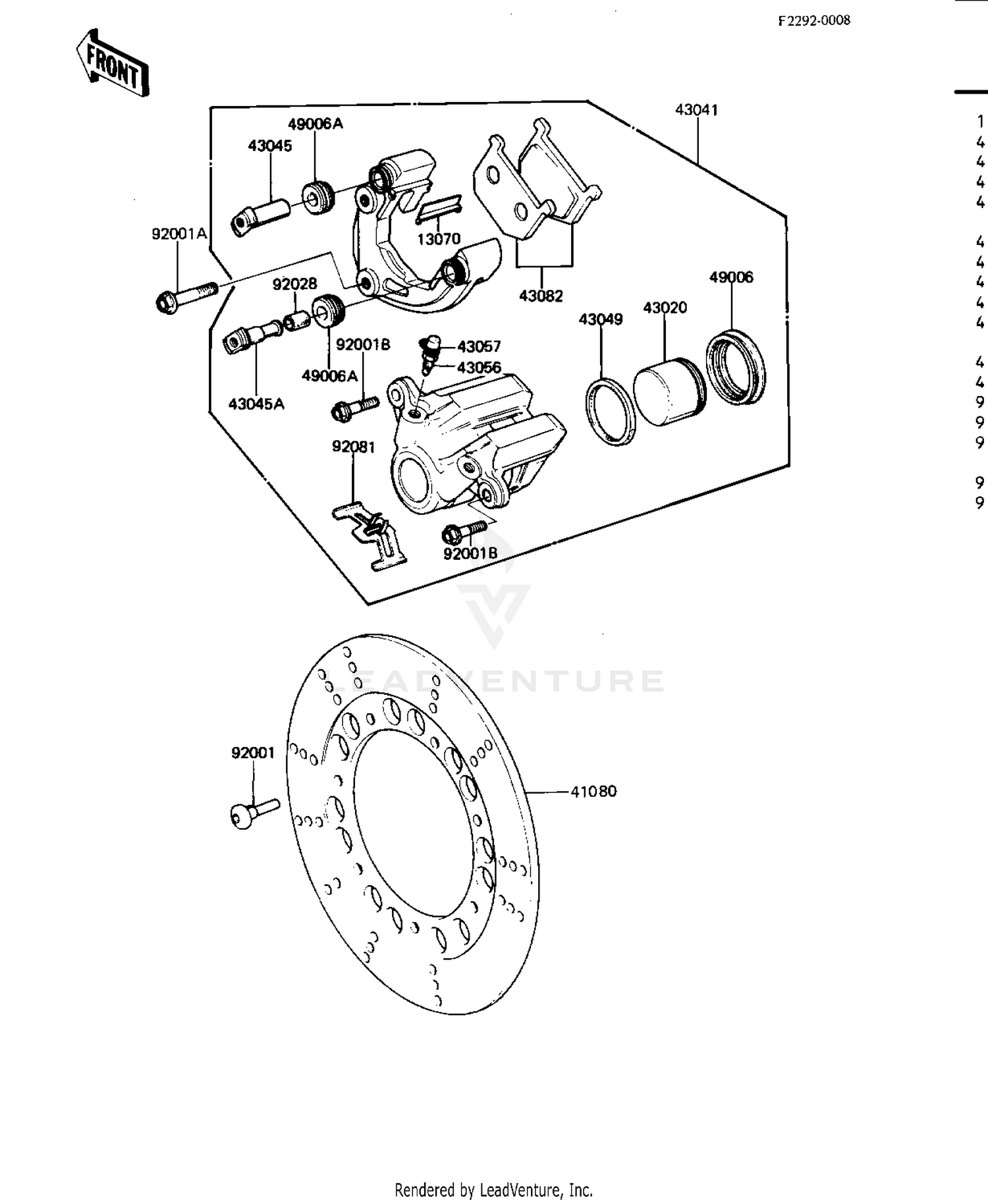 FRONT BRAKE (KZ440-D5)