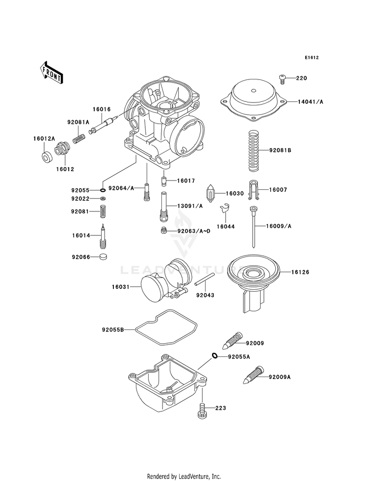 Carburetor Parts Schematic