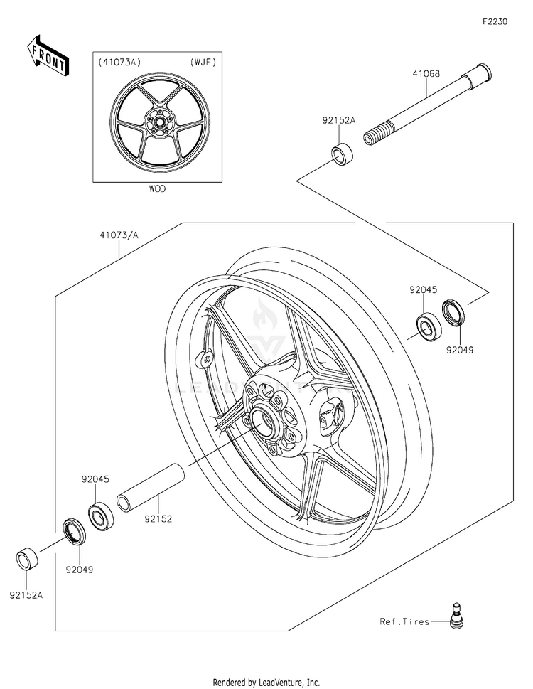Front Wheel Schematic