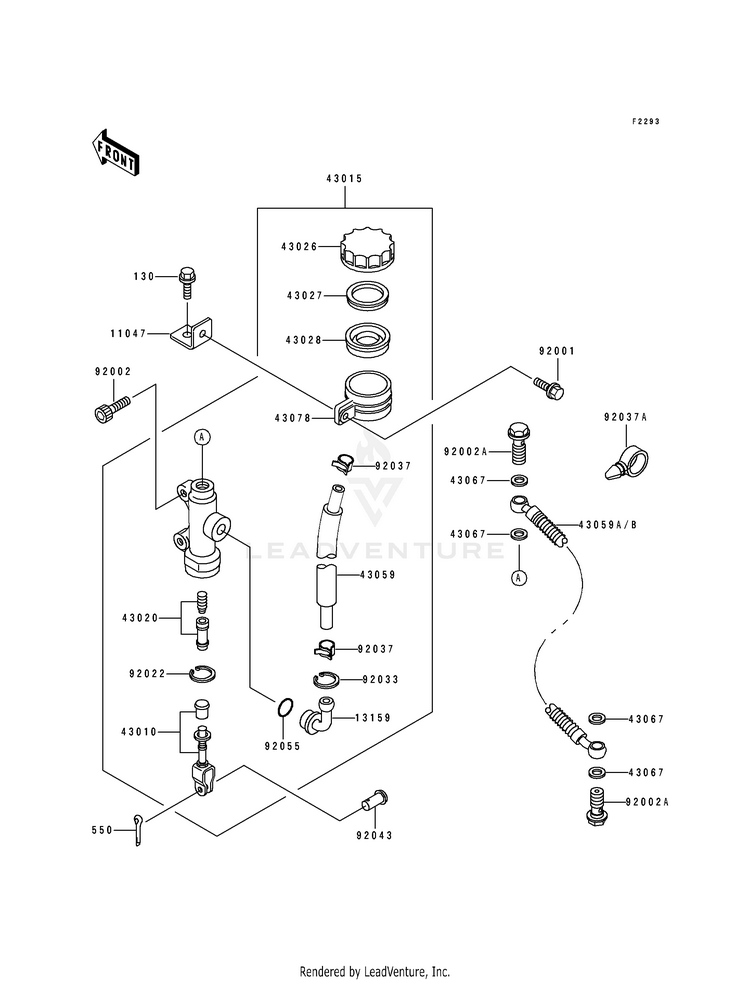 Rear Master Cylinder Schematic