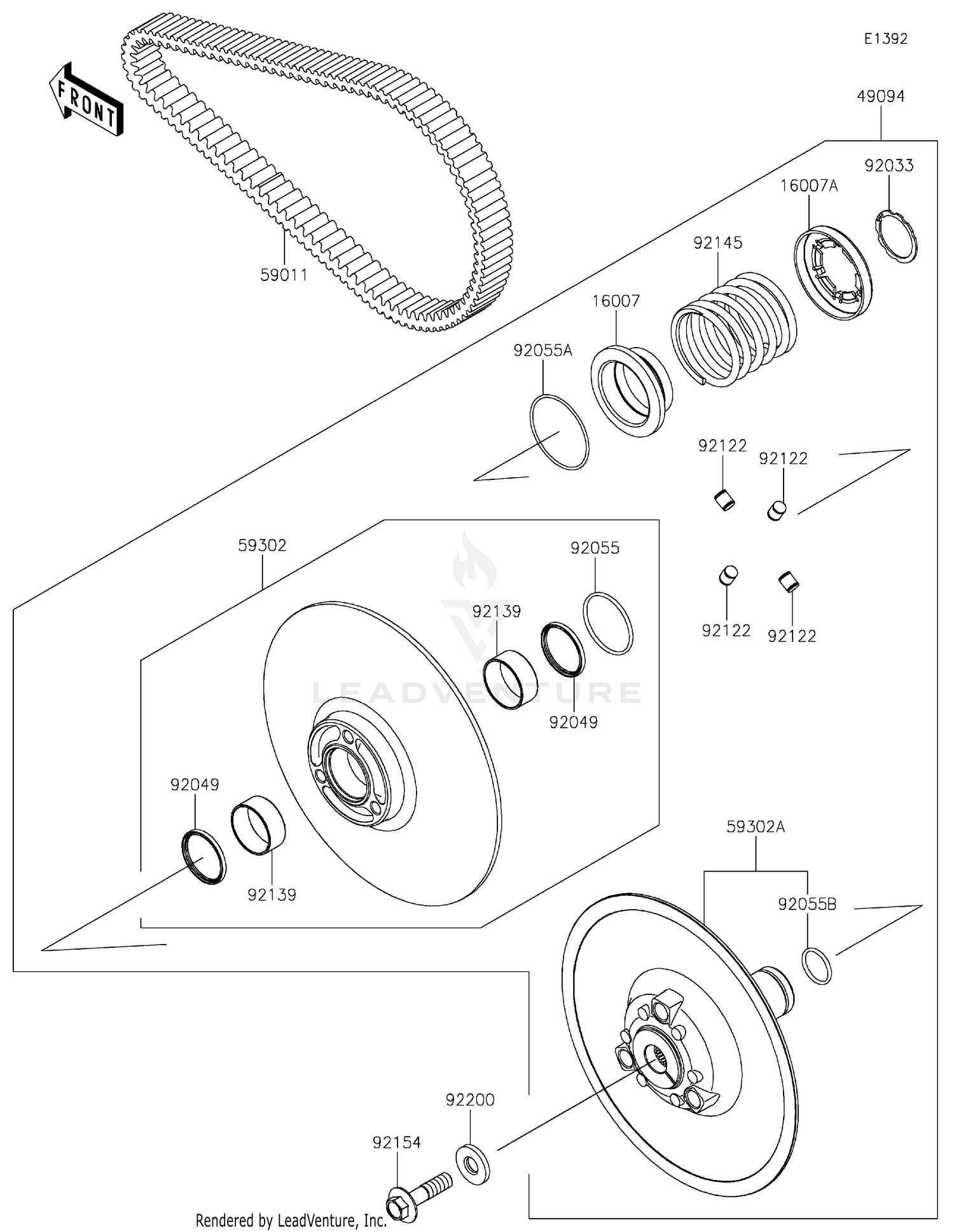 Driven Converter/Drive Belt