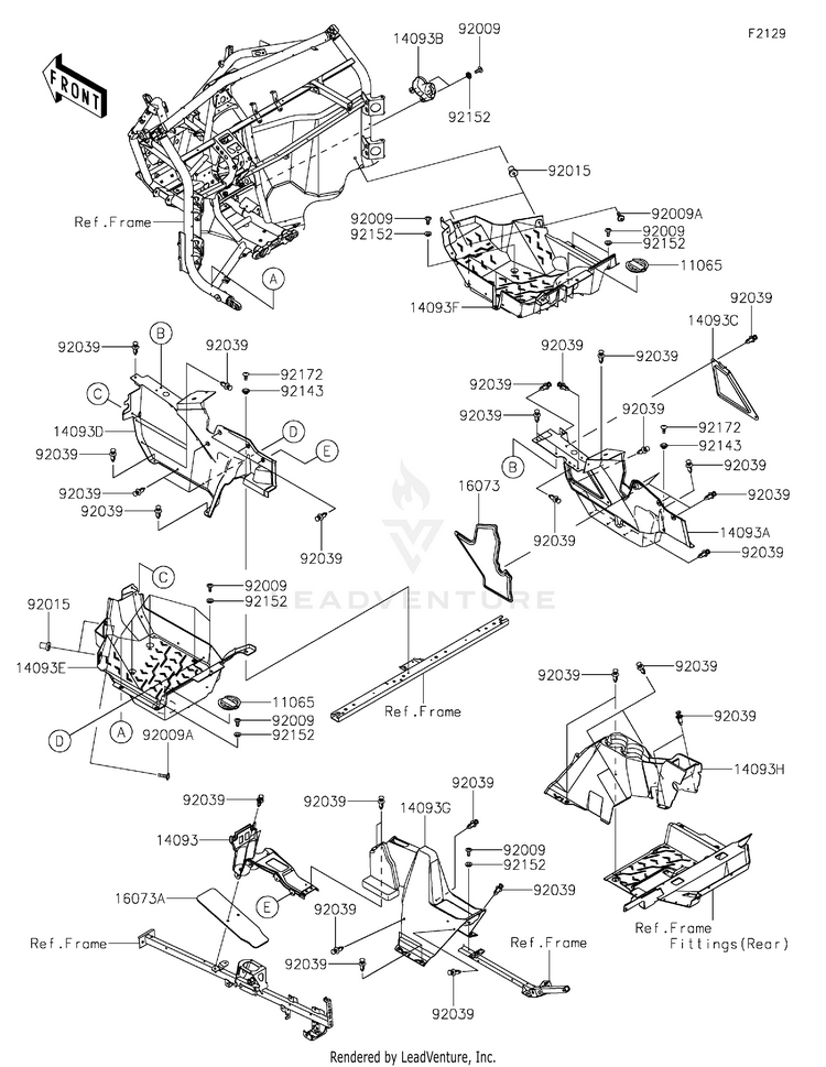 Frame Fittings(Front) Schematic