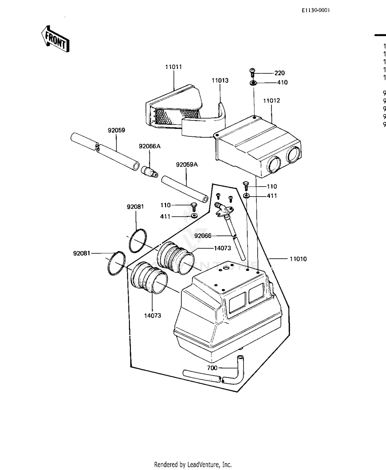 AIR CLEANER ('81-'83 D2/D3/D4/D5)