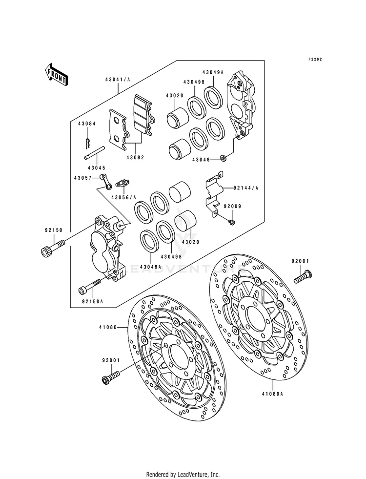Front Caliper Schematic
