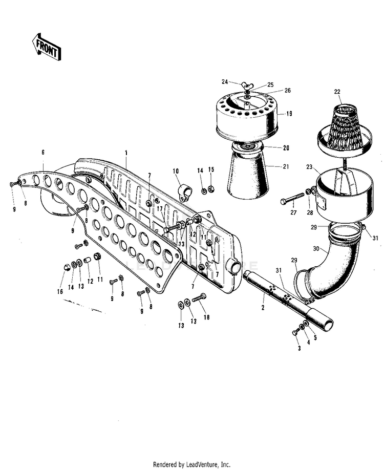 Air Cleaner/Muffler Schematic
