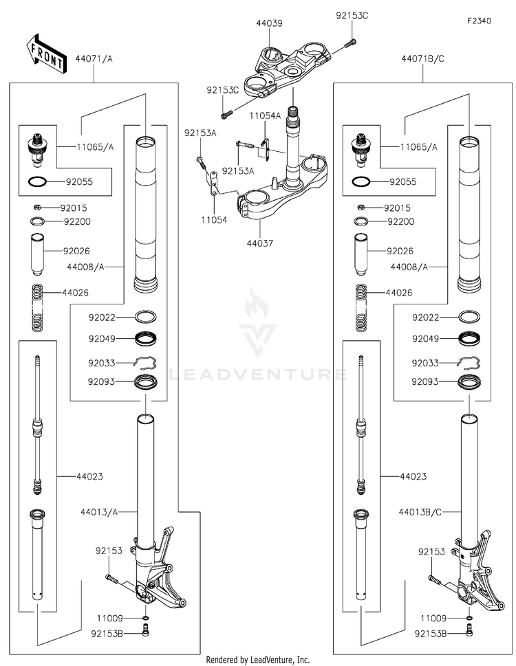 Front Fork Schematic