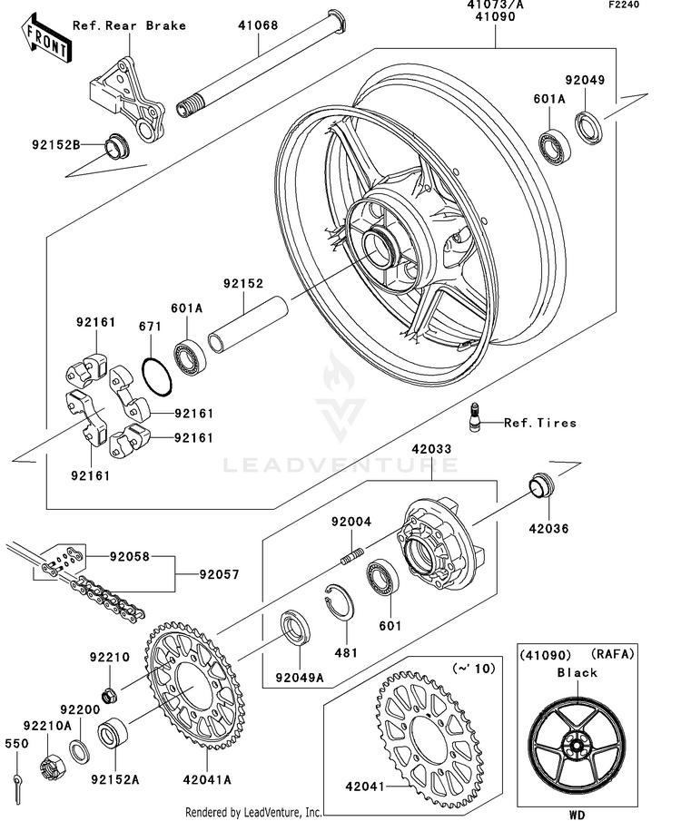 Rear Wheel/Chain Schematic
