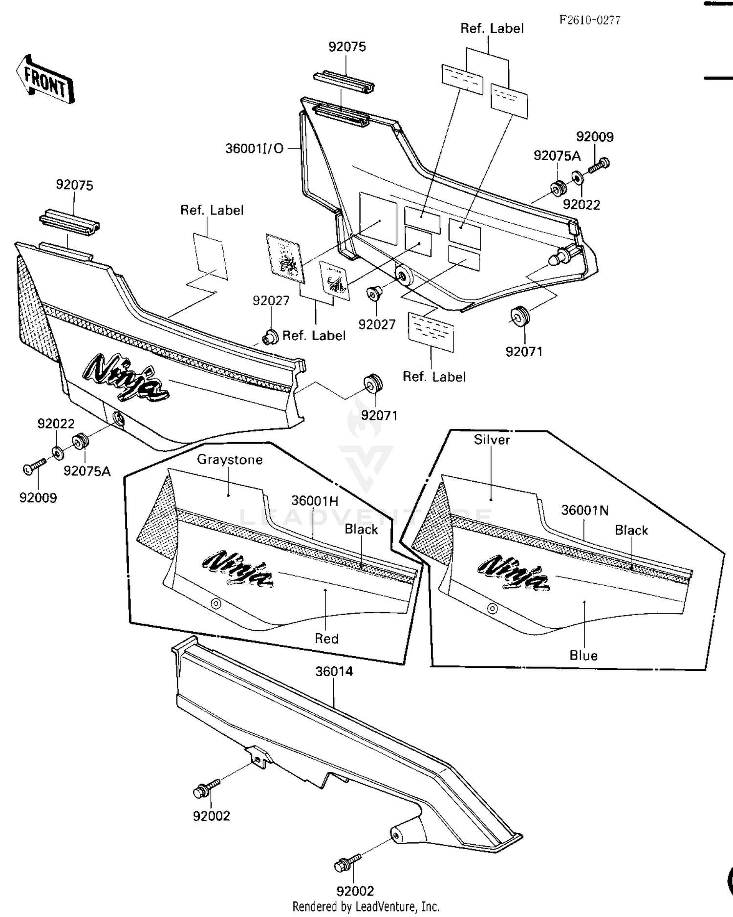 SIDE COVERS/CHAIN COVER (ZX900-A1)